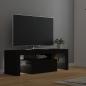 Preview: TV-Schrank mit LED-Leuchten Schwarz 120x35x40 cm