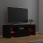 Preview: TV-Schrank mit LED-Leuchten Schwarz 120x35x40 cm