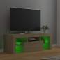 Preview: TV-Schrank mit LED-Leuchten Sonoma-Eiche 120x35x40 cm