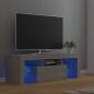 Preview: ARDEBO.de - TV-Schrank mit LED-Beleuchtung Betongrau 120x35x40 cm