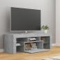 Preview: TV-Schrank mit LED-Beleuchtung Betongrau 120x35x40 cm