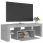 Preview: TV-Schrank mit LED-Beleuchtung Betongrau 120x35x40 cm