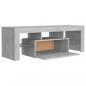 Preview: TV-Schrank mit LED-Beleuchtung Betongrau 120x35x40 cm