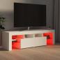 Preview: TV-Schrank mit LED-Beleuchtung Weiß 140x36,5x40 cm