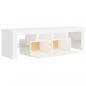 Preview: TV-Schrank mit LED-Beleuchtung Weiß 140x36,5x40 cm