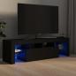 Preview: ARDEBO.de - TV-Schrank mit LED-Beleuchtung Schwarz 140x36,5x40 cm