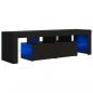 Preview: TV-Schrank mit LED-Beleuchtung Schwarz 140x36,5x40 cm