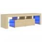 Preview: TV-Schrank mit LED-Beleuchtung Sonoma-Eiche 140x36,5x40 cm