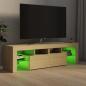 Preview: TV-Schrank mit LED-Beleuchtung Sonoma-Eiche 140x36,5x40 cm