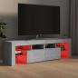 Preview: TV-Schrank mit LED-Beleuchtung Betongrau 140x36,5x40 cm