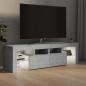 Preview: TV-Schrank mit LED-Beleuchtung Betongrau 140x36,5x40 cm