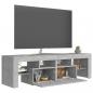 Preview: TV-Schrank mit LED-Beleuchtung Betongrau 140x36,5x40 cm