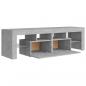 Preview: TV-Schrank mit LED-Beleuchtung Betongrau 140x36,5x40 cm