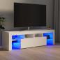 Preview: ARDEBO.de - TV-Schrank mit LED-Beleuchtung Hochglanz-Weiß 140x36,5x40 cm