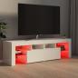 Preview: TV-Schrank mit LED-Beleuchtung Hochglanz-Weiß 140x36,5x40 cm