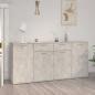 Preview: ARDEBO.de - Sideboard Betongrau 160x36x75 cm Holzwerkstoff