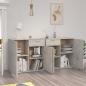 Preview: Sideboard Betongrau 160x36x75 cm Holzwerkstoff