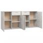 Preview: Sideboard Betongrau 160x36x75 cm Holzwerkstoff