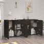 Preview: Sideboard Schwarz 160x36x75 cm Holzwerkstoff