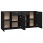 Preview: Sideboard Schwarz 160x36x75 cm Holzwerkstoff