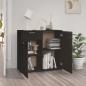 Preview: Sideboard Schwarz 80x36x75 cm Holzwerkstoff