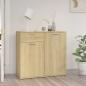 Preview: ARDEBO.de - Sideboard Sonoma-Eiche 80x36x75 cm Holzwerkstoff