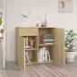 Preview: Sideboard Sonoma-Eiche 80x36x75 cm Holzwerkstoff