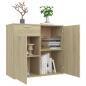 Preview: Sideboard Sonoma-Eiche 80x36x75 cm Holzwerkstoff