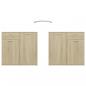 Preview: Sideboard Sonoma-Eiche 80x36x75 cm Holzwerkstoff