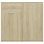 Preview: Sideboard Sonoma-Eiche 80x36x75 cm Holzwerkstoff