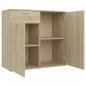 Preview: Sideboard Sonoma-Eiche 80x36x75 cm Holzwerkstoff