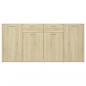 Preview: Sideboard Sonoma-Eiche 160x36x75 cm Holzwerkstoff