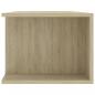 Preview: TV-Schrank mit LED-Leuchten Sonoma-Eiche 135x39x30 cm