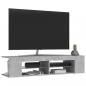 Preview: TV-Schrank mit LED-Leuchten Betongrau 135x39x30 cm