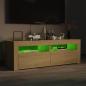 Preview: TV-Schrank mit LED-Leuchten Sonoma-Eiche 120x35x40 cm