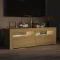 Preview: TV-Schrank mit LED-Leuchten Sonoma-Eiche 120x35x40 cm