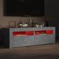 Preview: TV-Schrank mit LED-Beleuchtung Betongrau 120x35x40 cm