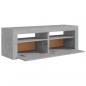 Preview: TV-Schrank mit LED-Beleuchtung Betongrau 120x35x40 cm