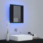 Preview: LED-Bad-Spiegelschrank Schwarz 40x12x45 cm Acryl