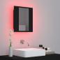 Preview: LED-Bad-Spiegelschrank Schwarz 40x12x45 cm Acryl