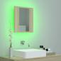 Preview: LED-Bad-Spiegelschrank Sonoma-Eiche 40x12x45 cm Acryl