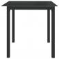 Preview: Gartentisch Schwarz 80x80x74 cm Aluminium und Glas