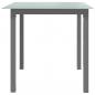 Preview: Gartentisch Hellgrau 80x80x74 cm Aluminium und Glas