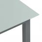 Preview: Gartentisch Hellgrau 80x80x74 cm Aluminium und Glas