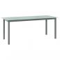 Preview: ARDEBO.de - Gartentisch Hellgrau 190x90x74 cm Aluminium und Glas