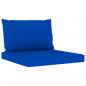 Preview: Gartensofa 4-Sitzer mit Kissen in Blau