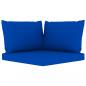 Preview: Gartensofa 4-Sitzer mit Kissen in Blau