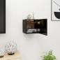 Preview: ARDEBO.de - TV-Wandschrank Schwarz 30,5x30x30 cm