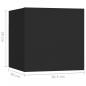 Preview: TV-Wandschrank Schwarz 30,5x30x30 cm