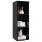 Preview: TV-Wandschrank Hochglanz-Schwarz 37x37x107 cm Holzwerkstoff